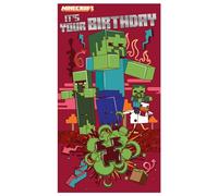 Minecraft Birthday Card for a Boy, Open Card 229 x 127 mm