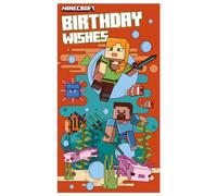 Minecraft Birthday Card for a Boy, Open Card 229 x 127 mm