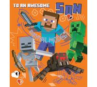 MINECRAFT BIRTHDAY CARD SON HAPPY BIRTHDAY SON CARD