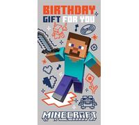 Minecraft Birthday Card with Money Wallet - Fun Gaming-Themed Greeting Card for Kids & Minecraft Fans, with Steve Character