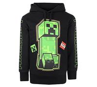 Minecraft - Black Hoodie - Boys Black Hoodie Game Kids Hoodie Clothing Featuring Creeper Gifts - Age 9-10 Years