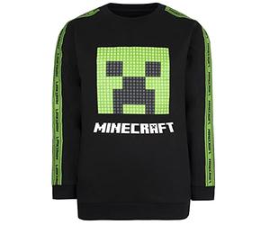 Minecraft - Black Sweatshirt Gifts For Boys Top - Gaming Merchandise Birthday Game Tshirt Merchandise - Age 5/6