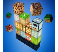 Minecraft Block Building Light, Officially Licensed Building Blocks Night Light, Paladone