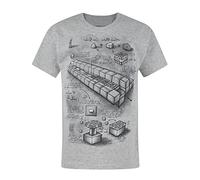 Minecraft Blueprint Short Sleeve Grey Boy's T-Shirt