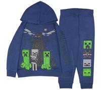 Minecraft Boys 2 Piece Fleece Sweatshirt and Pants Jumper Hoodie and Joggers Set for Kids