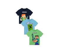 Minecraft Boy's 3 Pack T-Shirts | Size: 9-10 Years Minecraft Multicolor 9-10 Years
