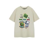 Minecraft Boys Beige Survival Short Sleeved T-Shirt - 9-10 Years