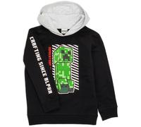 Minecraft Boys Black Creeper Placement Print Hoodie - 6-7 Years