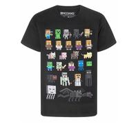 Minecraft Boys Black Sprites Short Sleeved T-Shirt - 14-15 Years