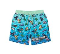 Minecraft Boys Blue Creeper Swim Shorts - 6-7 Years