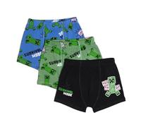 Minecraft Boys Boxers Briefs Shorts Trunks Underwear Multipack 3 Pack Kids Creeper 5-6 Years Multicolor
