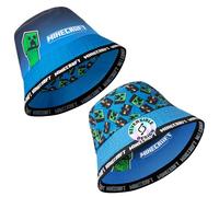 Minecraft Boys Bucket Hat, Sun Hat for Kids Beach Summer Holiday Essentials - Gifts for Gamers