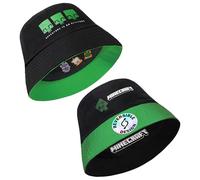 Minecraft Boys Bucket Hat, Sun Hat for Kids Beach Summer Holiday Essentials - Gifts for Gamers