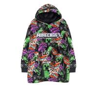 Minecraft Boys Creeper Blanket Hoodie Multicoloured (One Size)