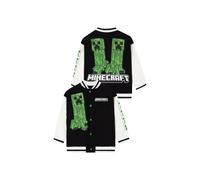 Minecraft Boy's Creeper Bomber Jacket in Black | Size: 6-7 Years Minecraft Black 6-7 Years