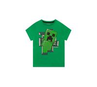 Minecraft Boy's Creeper Graphic T-Shirt in Green | Size: 8-9 Years Minecraft Green 8-9 Years