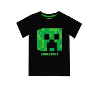Minecraft Boys Creeper T-Shirt Black Age 11 to 12 Years