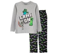 Minecraft Boy's Game On Pyjamas in Black | Size: 10-11 Years Minecraft Black 10-11 Years