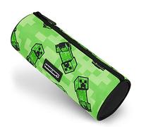 Minecraft Boy's Gamer School Pencil Case Round 22 cm Video Games Design Green