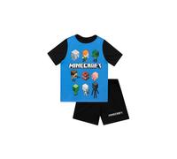 Minecraft Boy's Gaming Short Pyjamas in Black | Size: 11-12 Years Minecraft Black 11-12 Years