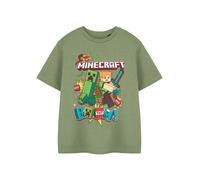 Minecraft Boys Green Boom Short Sleeved T-Shirt - 3-4 Years