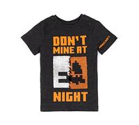 Minecraft Boys Halloween T-Shirt | Kids Dark Grey Flip Sequin Pumpkin Creeper Villains Graphic Tee | Skeleton Seasonal Costume Top | Spooky Holiday Gaming Gift for Children