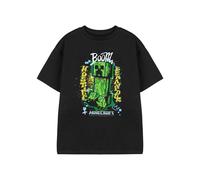 Minecraft Boy's Hostile Short Sleeved T-Shirt | Boys Black | Officially Licensed Merch | Size: 9-10 Years Minecraft Black 9-10 Years