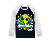 Minecraft Boys Long Sleeved Top , Multicoloured, 7-8 Years