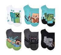 Minecraft Boys Multi Socks Teal (Pack of 6) 6-8