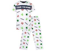 Minecraft - Boys Pyjamas - Short Sleeve Pyjama Set - Boys Pjs Creeper, Enderman and Zombie Clothes Birthday Boy Gifts