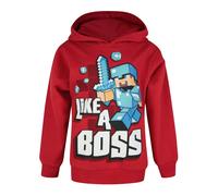 Minecraft Boys Red Like A Boss Boy'S Hoodie - 5-6 Years