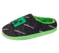 Minecraft Boys Slippers Kids Creeper Gaming Open Back Mules Slip On House Shoes