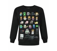 Minecraft Boy's Sweatshirt | Boys Black | Official Merch | Size: 12-13 Years Minecraft Black 12-13 Years