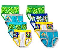 Minecraft Boys' Ultimate Gamer 8-Pack 100% Combed Cotton Briefs in Sizes 4, 6 and 8, 8-pack, 4