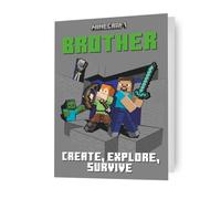 minecraft, brother, birthday card