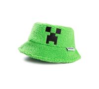 Minecraft Creeper Green Borg Bucket Hat | Boys Casual Headwear | Gaming Accessories for Kids Character Apparel Merch