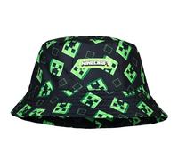 Minecraft Bucket Hat for Boys Age 5-12 Summer Hat for Kids Lightweight Breathable Sun Hat - Essential for Gamers and Holidays Black