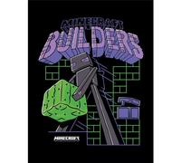 Minecraft Builders Framed Poster In Jet Black Jet Black