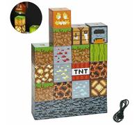 Minecraft Building Block Desk Lamp DIY Sewing Table Lamp Toys Usb Night Light Gifts