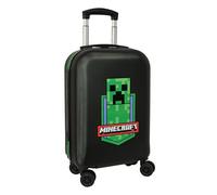 Minecraft - Cabin Trolley 20 Inches, Suitcase with Wheels, Security Lock, Lightweight Suitcase, 34.5 x 20 x 55 cm