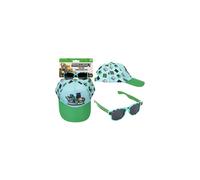 Minecraft Cap and Sunglasses Set, Light Blue and Green