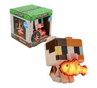 Minecraft Cat Globuddies Light, 15Cm Tap-To-On Lamp With Light-Up Fish, Aa Battery Powered, Officially Licensed, Paladone
