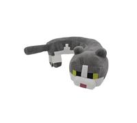 Mattel Minecraft Purring Sounds Neck Pillow, Cat Plush Toy with Sound for Travel, Comfort & Play