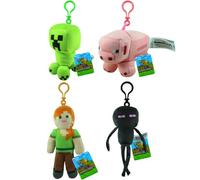 Minecraft Character Blind Bag Figures & Animals - (Plush Keychain 4 Pack Set 2)