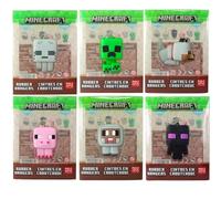 Minecraft Character Blind Bag Figures & Animals - (Rubber Keychain ALL 6)