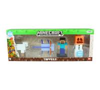 Minecraft Character Figure & Animal Toppeez - 4 Pack Set 1 - Flocked Snow Golem