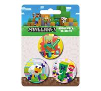 Minecraft Characters Badge (Pack of 3) Minecraft Multicolor