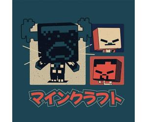 Minecraft Chibi Character 30x30 Canvas - Cute Chibi Style Minecraft Character Canvas, Ready to Hang, Ideal for Adding Charm to Any Game Room or Kids' Bedroom