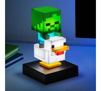 Minecraft Chicken Jockey Icon Light, 12Cm Led Figure Lamp, Battery Powered Gaming Bedroom Decor Gift, Paladone