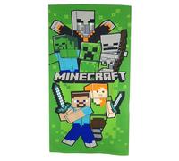 Minecraft Children's Bath Towel Beach Towel 70 x 140 cm Microfibre Shower Towel Oeko-Tex